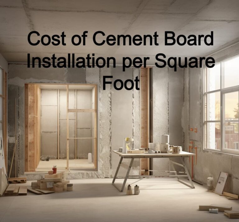 Cost of Cement Board Installation